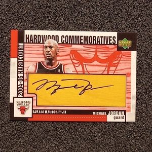 Michael Jordan Hardwood Autograph Card. Reprint Limited Edition!!